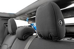 Rough Country Suspension Systems - Rough Country Front/Rear Seat Covers Black 21-24 Bronco 4DR 91045 - Image 5