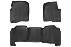 Rough Country Front/Rear Floor Liners Black 04-08 Ford F150 Crew M-50412