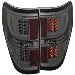 Anzo USA Chrome LED Smoked Lens Taillight Set Ford F150 311258