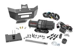 Rough Country Suspension Systems - Rough Country Front Winch Bumper w/4.5K Winch Black for Can-Am Renegade 97070 - Image 1