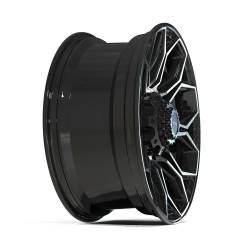 4PLAY - 4PLAY Wheels 4P83 20x9 8x170 0mm Gloss Black/Brushed 4P83-20090-8170-0BBT - Image 3