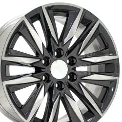 OE Wheels LLC - 20" Replica CA91 for Cadillac Escalade 20x9 Gunmetal w/Polished Face - Image 3
