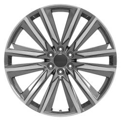 OE Wheels LLC - 26" Replica Wheel CA91 Gunmetal w/Polished Face Wheel - Image 2
