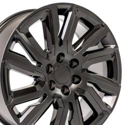OE Wheels LLC - OE Wheels CV39 22x9 6x5.5 28mm Satin Black/Gloss Black CV39-22090-6550-28B1-ib - Image 3