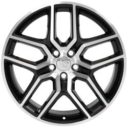 OE Wheels LLC - OE Wheels FR73 20x9 5x4.5 44mm Black/Machined FR73-20090-5450-44MB - Image 2