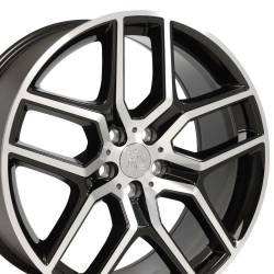 OE Wheels LLC - OE Wheels FR73 20x9 5x4.5 44mm Black/Machined FR73-20090-5450-44MB - Image 3