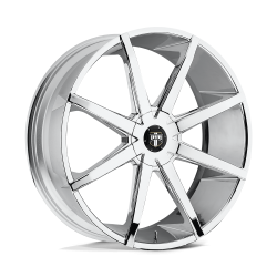 DUB 1PC - DUB Wheels S201 PUSH 22x9.5 6x135/5.5 25mm Chrome S201229597+25 - Image 1