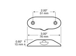 Peterson - Peterson M290-MV LED Utility Light Clear Oval 3" x 1.23" - Image 2
