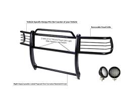 Black Horse Off Road - Black Horse 17FP26MA-PLFB Black Grille Guard w/LED for Expedition/F150 - Image 2