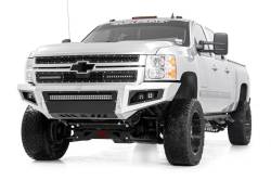 Rough Country Suspension Systems - Rough Country 70155 Front Mesh Grille Insert w/LED Black for 11-14 Silverado HD - Image 3