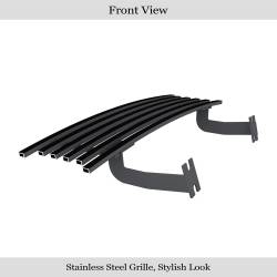 APS - APS Stainless Billet Bumper Grille Black 99-04 Super Duty/Excursion GR06HEC98J - Image 2