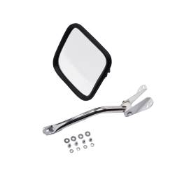 Rugged Ridge 11005.11 Mirror Head & Arm Stainless Steel Left for Jeep CJ