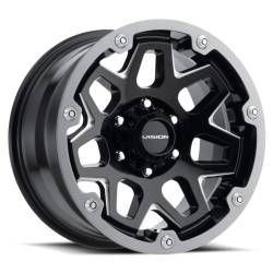 Vision Wheel - Vision Wheels 416 Se7en 18x9 5x4.5 12mm Black Gloss & Machined 416-8965GBMG12 - Image 1