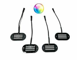 5150 Whips 187 V2.0 Bluetooth 4-Pod Rock Light Kit w/Control Harness