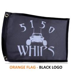5150 Whips - 5150 Whips Heavy Duty 5150 Logo Safety Flag 10"x15" Orange - Image 1