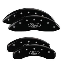 MGP Caliper Covers - MGP Front/Rear Caliper Covers Gloss Black Ford Explorer 10243SFRDBK - Image 1