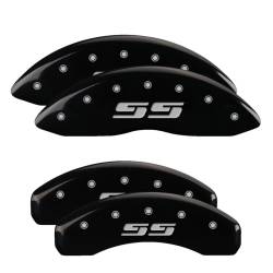 MGP Caliper Covers - MGP Front/Rear Caliper Covers Gloss Black Chevrolet Silverado 1500 14004SSS3BK - Image 1