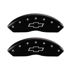 MGP Front Caliper Covers Gloss Black Chevrolet Trucks 14003FBOWBK