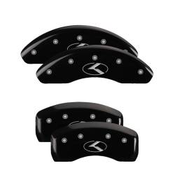 MGP Front/Rear Caliper Covers Gloss Black for Kia Rio 21176SCRKBK