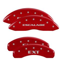 MGP Front/Rear Caliper Covers Red Cadillac Escalade 35015SEXTRD