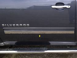 Quality Automotive Accessories - QAA TH49181 Stainless Rocker Panel Trim 2pc for 09-13 Chevrolet Silverado - Image 1