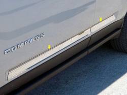 Quality Automotive Accessories - QAA TH51075 Stainless Rocker Panel Trim 4Pc for 11-16 Jeep Compass - Image 1