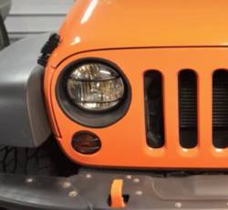 Kentrol - Kentrol 80009 Textured Black Front Marker Covers Pair for 07-18 Jeep Wrangler JK - Image 5