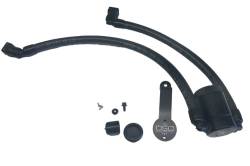 J&L Oil Separator Co - J&L Oil Separator 3.0 Driver Side Mounted Oil Separator Black 3024D-B - Image 1