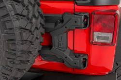 Rough Country Suspension Systems - Rough Country Heavy Duty Rear Tire Carrier Kit Black for Jeep Wrangler JK 10523 - Image 2