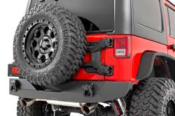 Rough Country Suspension Systems - Rough Country Heavy Duty Rear Tire Carrier Kit Black for Jeep Wrangler JK 10523 - Image 3