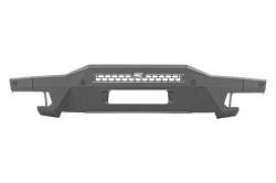 Rough Country Suspension Systems - Rough Country 51077 Modular Stubby Black Front Bumper for 21-24 Ford Bronco - Image 1