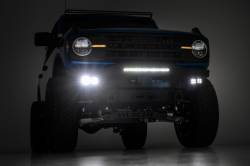Rough Country Suspension Systems - Rough Country 51078 Modular Stubby Black Front Bumper for 21-24 Ford Bronco - Image 6