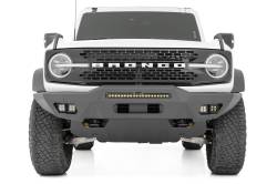 Rough Country Suspension Systems - Rough Country 51073 Modular Heavy Duty Black Front Bumper for 21-24 Ford Bronco - Image 2