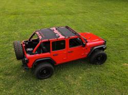 Rough Country Suspension Systems - Rough Country Extended Mesh Bikini Top Black for 18-24 Wrangler JL 4DR 85120 - Image 2