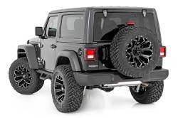 Rough Country Suspension Systems - Rough Country Contoured Drop Step Nerf Bars Black for Wrangler JL 2DR 90761 - Image 3