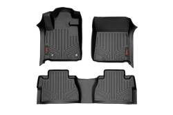 Rough Country Suspension Systems - Rough Country Front/Rear Floor Liners Black for 14-21 Tundra CrewMax M-71770 - Image 1