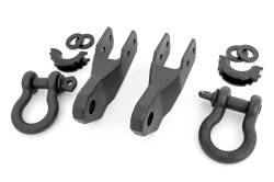 Rough Country Suspension Systems - Rough Country Front Tow Hook/D-Ring Kit Black 15-22 Colorado RS167 - Image 1