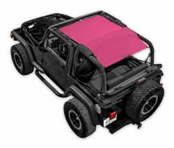 SpiderWebShade - SpiderWebShade Mesh Bikini Top-Pink for Jeep TJ SWS-SHDTOP-01-TJ-PNK - Image 1