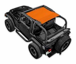 SpiderWebShade - SpiderWebShade Mesh Bikini Top-Orange for Jeep TJ SWS-SHDTOP-01-KRWL-ORG - Image 1
