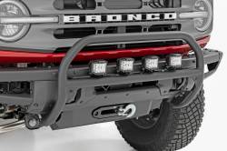 Rough Country Suspension Systems - Rough Country Black Front Bumper Nudge Bar w/LED 21-25 Ford Bronco 51102 - Image 2