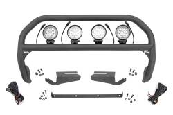 Rough Country Suspension Systems - Rough Country Black Front Bumper Nudge Bar w/LED 21-25 Ford Bronco 51104 - Image 1