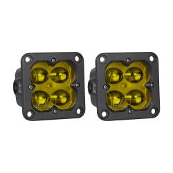 ARC Lighting - ARC Lighting Concept Series 3" LED Square Pod Light PAIR Amber-Fog Beam 41113 - Image 1