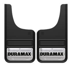 Gatorback - Gatorback 12"x23" Cut-Style Black Mud Flaps Duramax Logo GB1223CUTDX-2 - Image 1