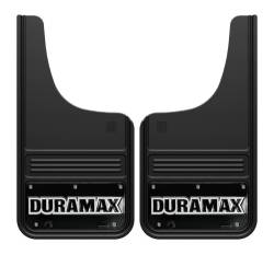 Gatorback - Gatorback 12"x23" Cut-Style Black Mud Flaps Duramax Logo GB1223CUTDXW2 - Image 1