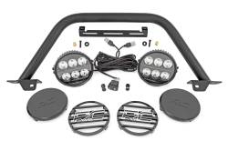 Rough Country Suspension Systems - Rough Country Black Front Bumper Safari Bar w/LED 21-25 Ford Bronco 51113 - Image 1