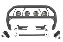 Rough Country Suspension Systems - Rough Country Black Front Bumper Nudge Bar w/LED 21-24 Bronco 51039 - Image 1
