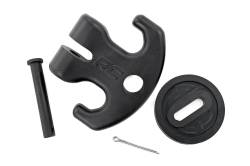 Rough Country Suspension Systems - Rough Country Multifunction Aluminum UTV Winch Cleat Hook Black RS177B - Image 5