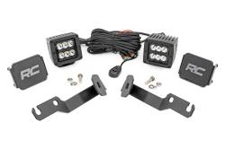 Rough Country A-Pillar 2" LED Ditch Light Kit'spot for 05-15 Toyota Tacoma 71087
