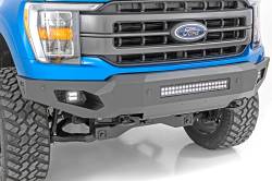 Rough Country Suspension Systems - Rough Country High Clearance Black Front Bumper 21-24 Ford F150 10809A - Image 1