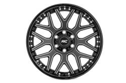 Rough Country Suspension Systems - Rough Country 95201010M 95 Series Wheel 20x10 8x6.5 -19mm Black/Machined - Image 2